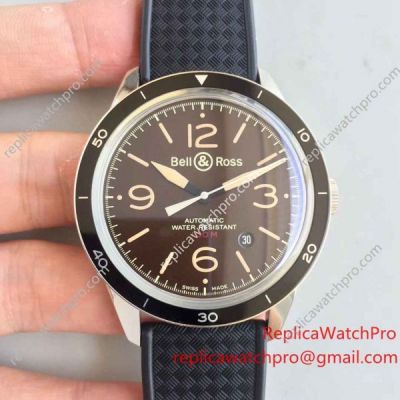 Swiss Replica Bell & Ross Vintage BR 123 Sport Heritage Brown Face Automatic Watch
